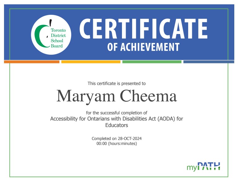 Accessibility for Ontarians with Disabilities Act (AODA) for