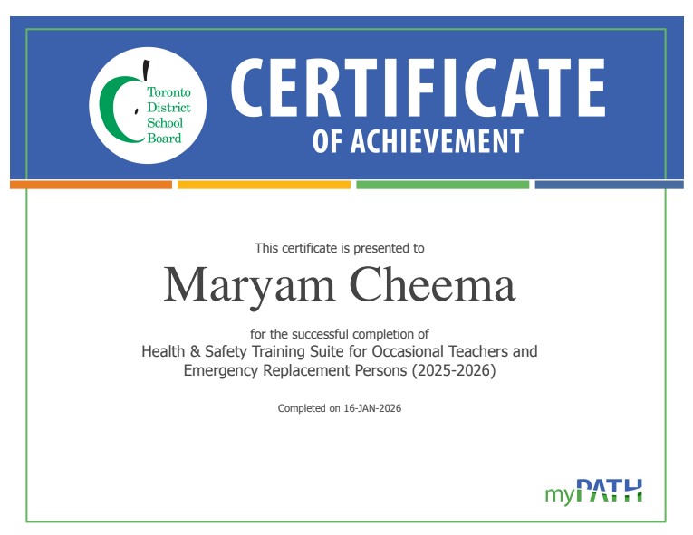 Health & Safety Training Suite for Occasional Teachers and