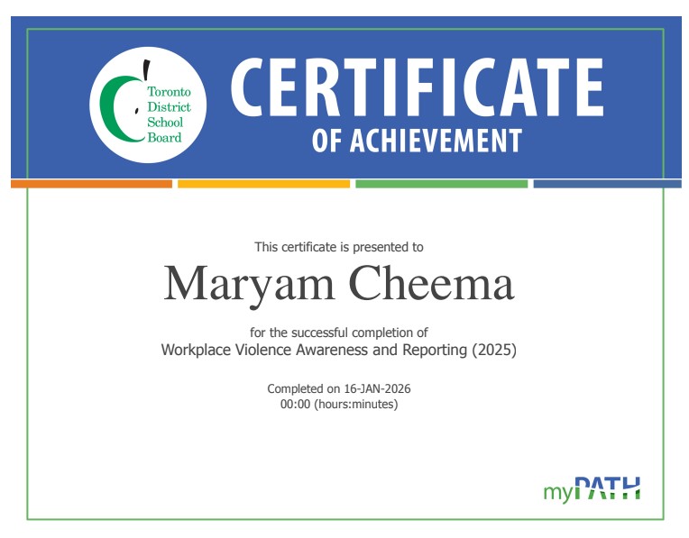 Workplace Violence Awareness and Reporting